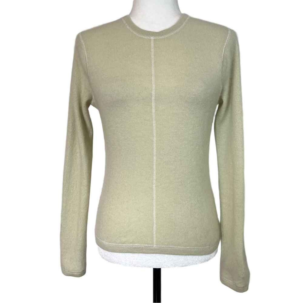 L.L. Bean 100% Cashmere Crewneck Sweater Small Preppy Soft Quiet Luxury Cozy